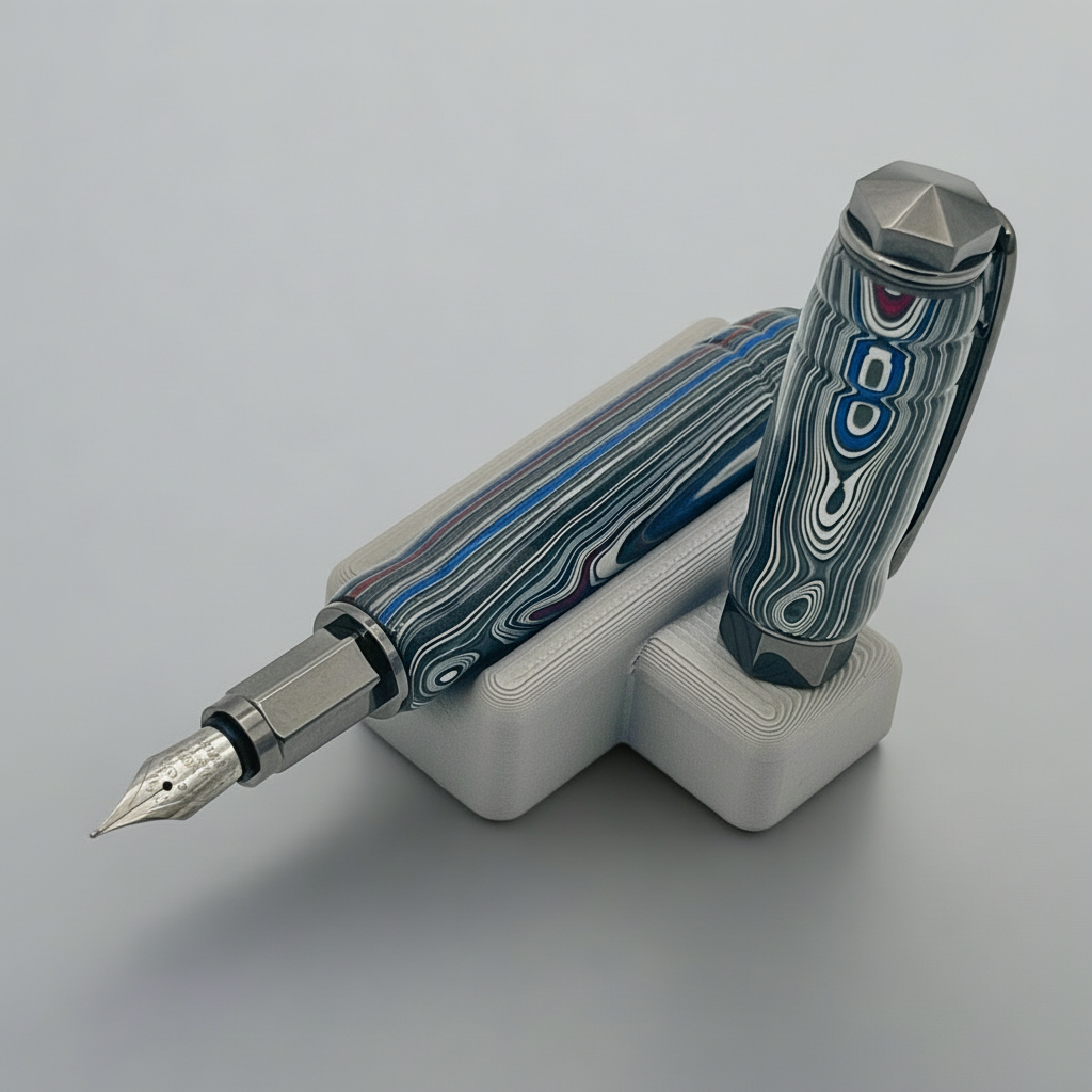 Fordite Fountain Pen #6 Nib w/Magnetic Cap